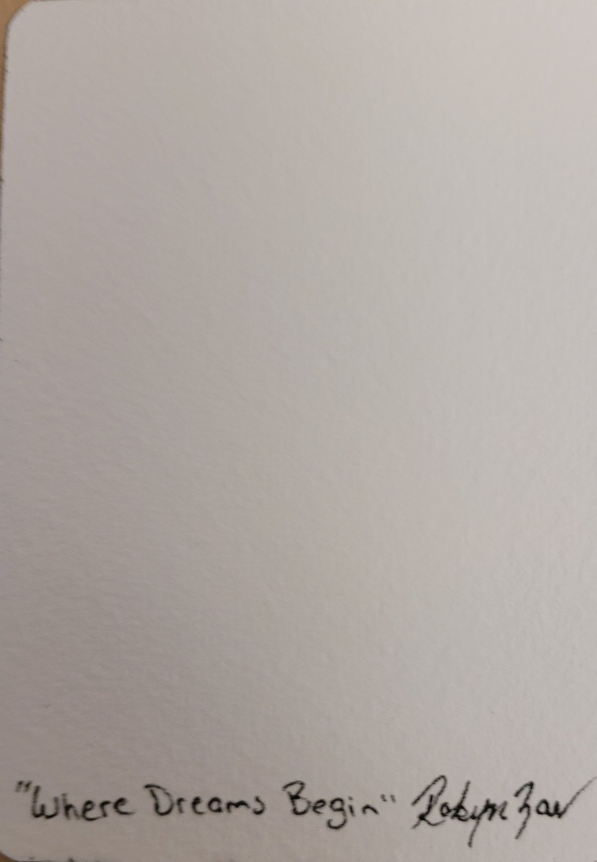 Where Dreams Begin - Original ACEO